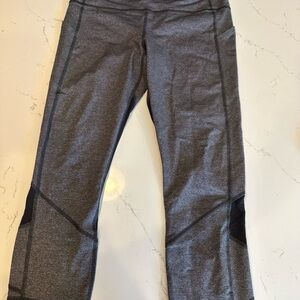 Lululemon Gray Athletic Capri Leggings